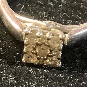 Diamond 10K ring. Guessing size 7/8